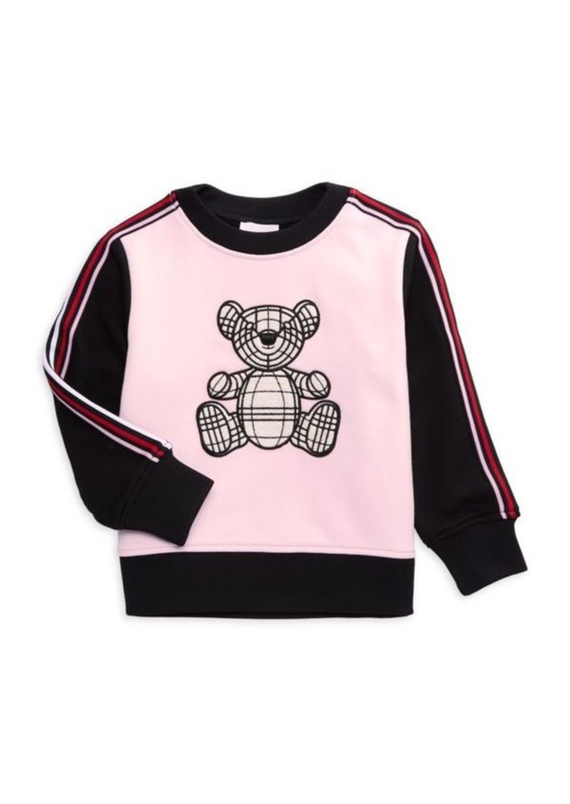 Burberry Little Girl's & Girl's Appliqué Colorblock Sweatshirt