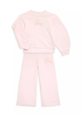 Burberry Little Girl's & Girl's Aubrey Wide-Leg Sweatpants