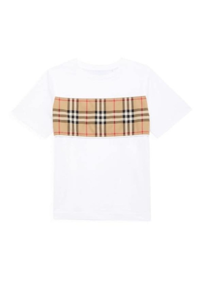 Burberry Little Girl's & Girl's Check Crewneck T-Shirt