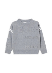 Burberry Little Girl's & Girl's Embossed Logo Knit Sweater