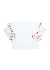 Burberry Little Girl's & Girl's Embroidery Top