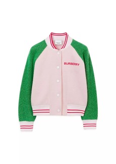 Burberry Little Girl's & Girl's Knit Bomber Jacket