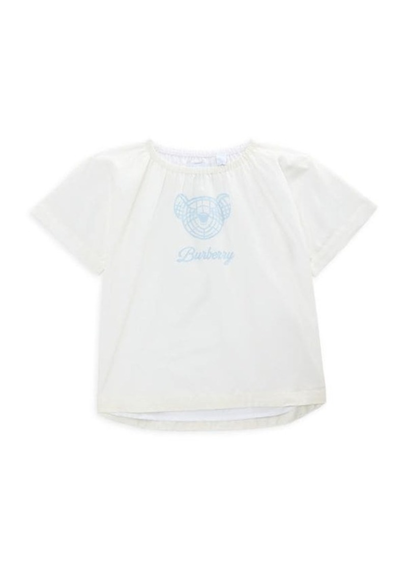 Burberry Little Girls' & Girl's Logo Silk Blend Top
