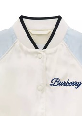 Burberry Little Girl's & Girl's Satin Bomber Jacket