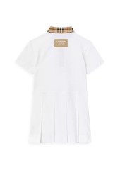 Burberry Little Girl's & Girl's Vintage Check Trim Polo Shirt Dress