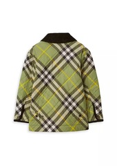 Burberry Little Kid's & Kid's Grayson Quilted Plaid Jacket