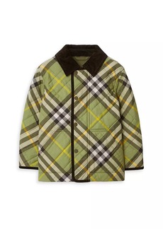Burberry Little Kid's & Kid's Grayson Quilted Plaid Jacket