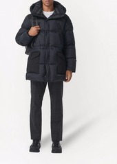 Burberry logo appliqué nylon puffer coat