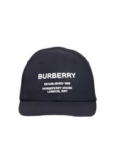 Burberry Logo Cotton Gabardine Baseball Hat