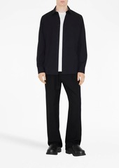 Burberry logo-embroidered long-sleeve shirt