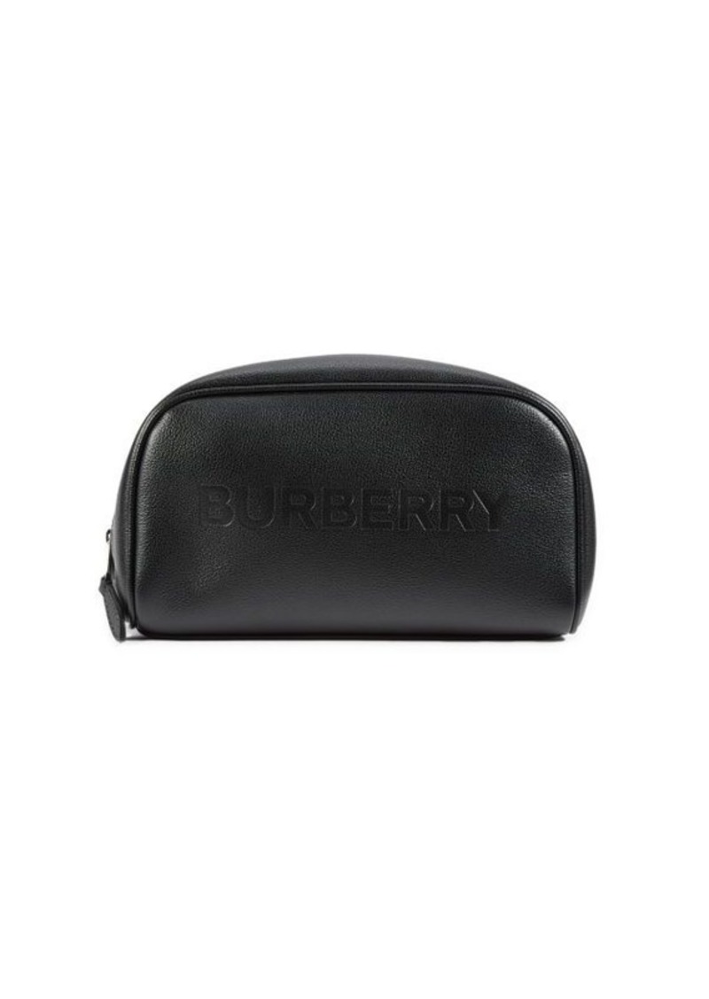 Burberry Logo Leather Pouch