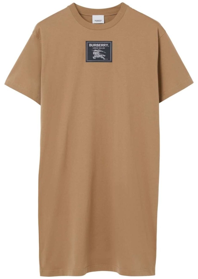 Burberry logo-patch T-shirt dress