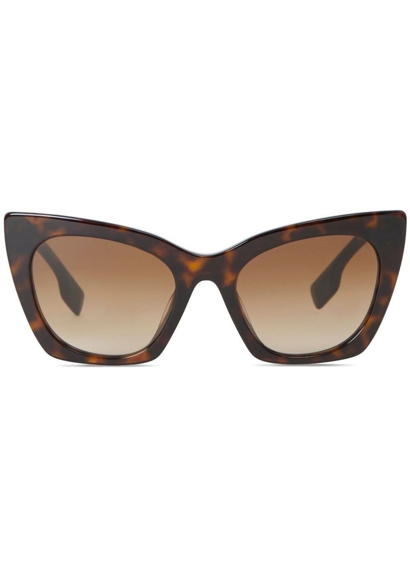 Burberry logo-plaque cat-eye frame sunglasses