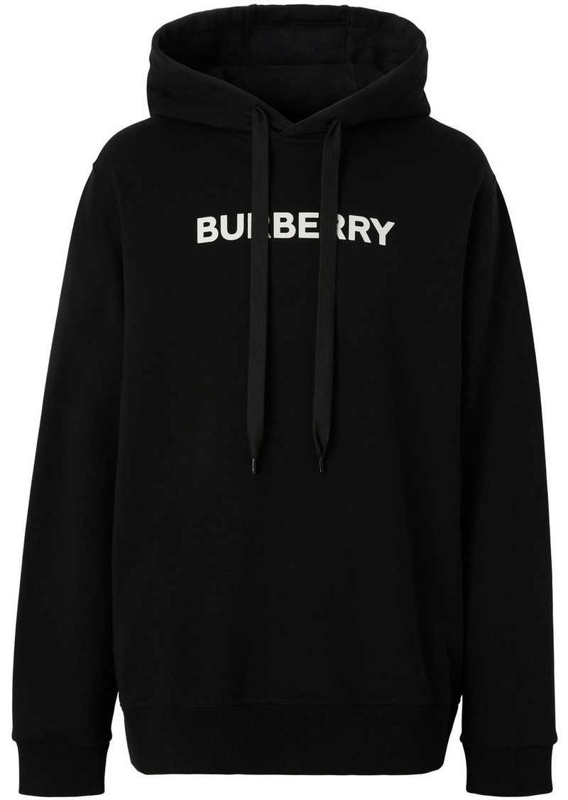 Burberry logo-print cotton hoodie