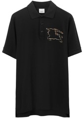 Burberry logo-print cotton polo shirt