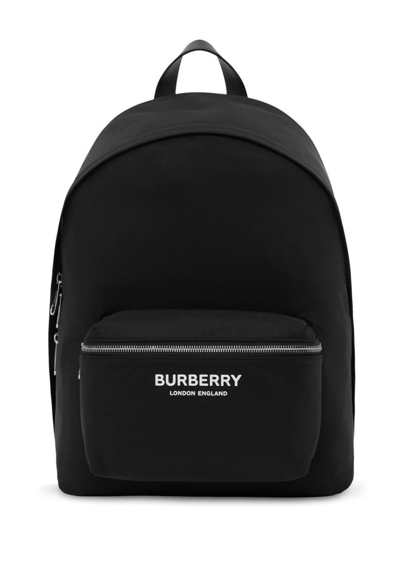 Burberry logo-print zip-around backpack