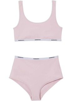 Burberry logo-tape bikini set