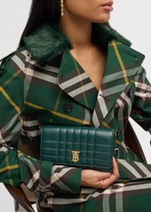 Burberry Lola Check Quilted Leather Clutch Bag