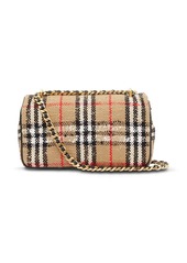 Burberry Lola Vintage-check bouclé shoulder bag