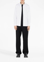 Burberry long-sleeved button-up cotton shirt