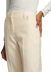 Burberry Lottie Wool Flat-Front Pants