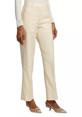 Burberry Lottie Wool Flat-Front Pants