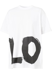 Burberry love print oversized T-shirt