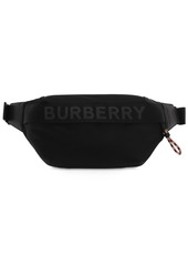 Burberry Medium Sonny Monogram Nylon Belt Bag In Beige Multi