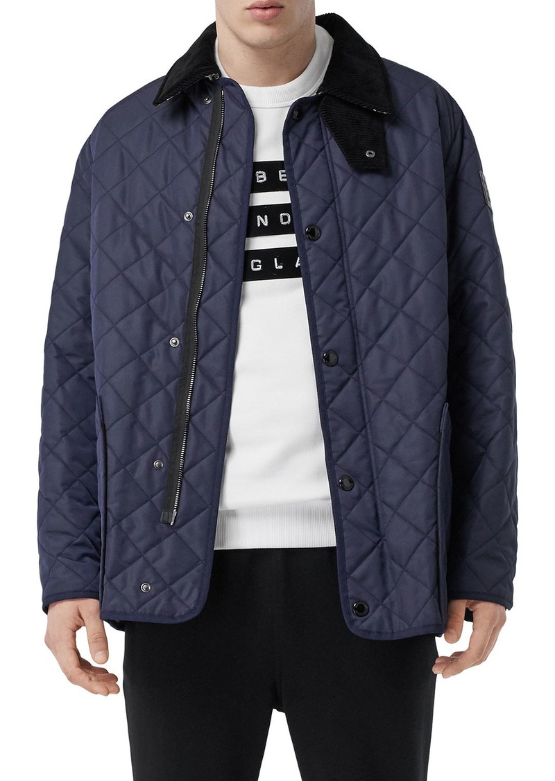 Burberry Men S Cotswold Quilted Car Coat Outerwear