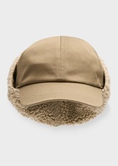 Burberry Men's Fleece Trim Trapper Hat
