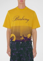 Burberry Men's Logo and Swan Print T-Shirt