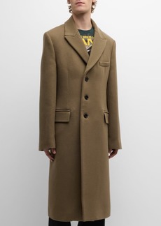Burberry Men's Solid Wool Overcoat