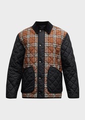 Burberry Men's Weavervale Check Quilted Jacket