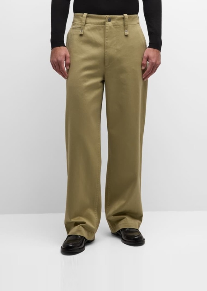 Burberry Men's Wide-Leg Chino Pants