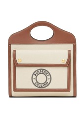 Burberry mini logo print pocket bag