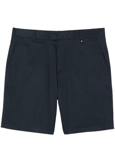 Burberry Monogram-embroidered cotton shorts
