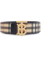 Burberry monogram motif check belt
