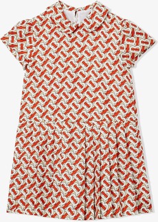 Burberry monogram print silk dress