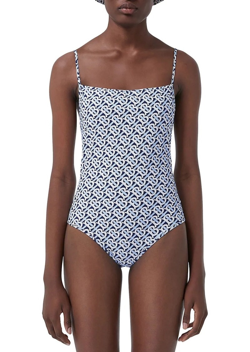 Burberry Monogram Print Swimsuit | Swimwear