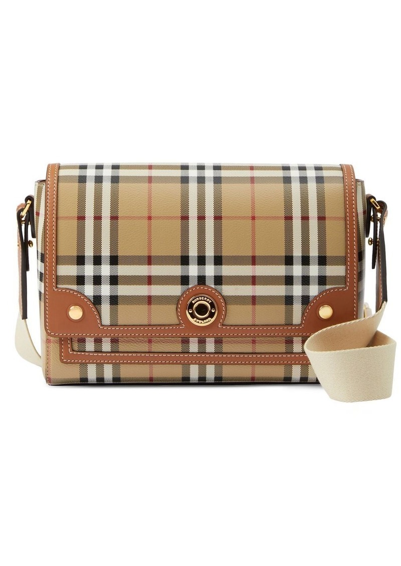 Burberry Note check crossbody bag