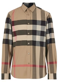 Burberry oversized check shirt