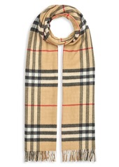 Burberry Oversized Giant Check Cashmere Scarf