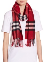 Parade Red Giant Check Cashmere Scarf 