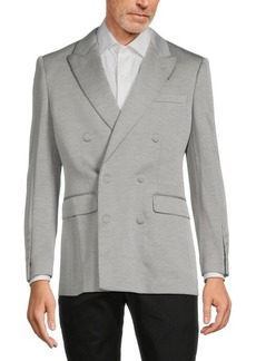 Burberry Double Breasted Cashmere Blend Blazer