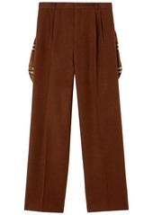 Burberry pleated wide-leg trousers