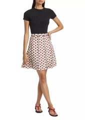 Burberry Postbox Print Miniskirt