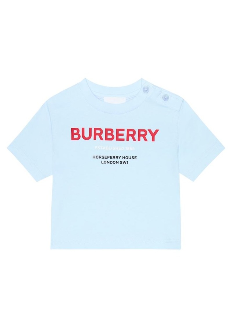 Burberry Kids Printed cotton jersey T-shirt