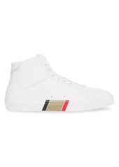 Burberry Rangleton Leather High-Top Sneakers