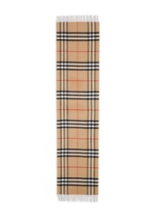 Burberry reversible check cashmere scarf