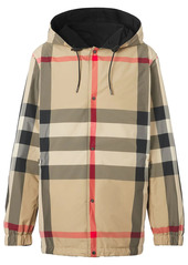 Burberry reversible check hooded jacket